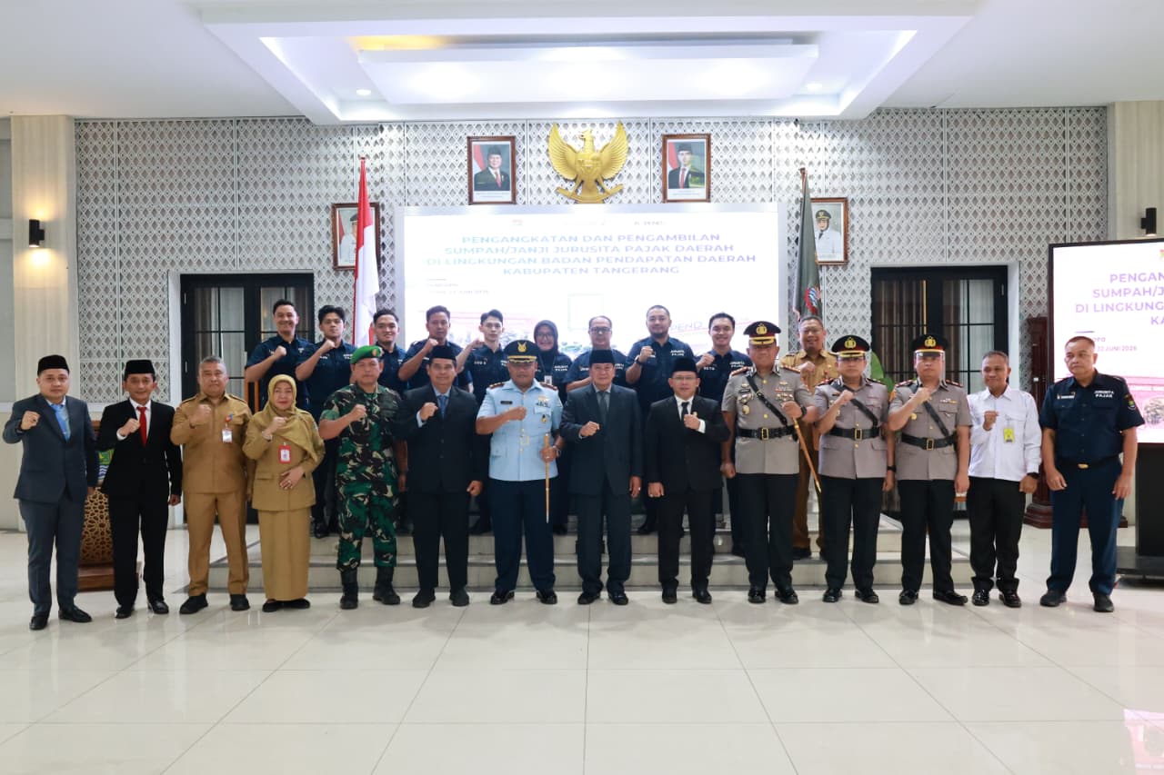 Pelantikan Jurusita Pajak Bapenda Kabupaten Tangerang.