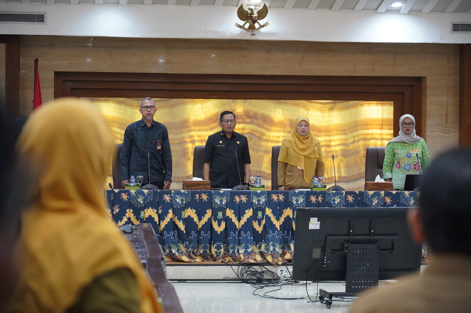 Rapat Koordinasi (Rakor) Pejabat Pengelola Informasi dan Dokumentasi (PPID) di Pusat Pemerintahan (Puspem) Kota Tangerang.