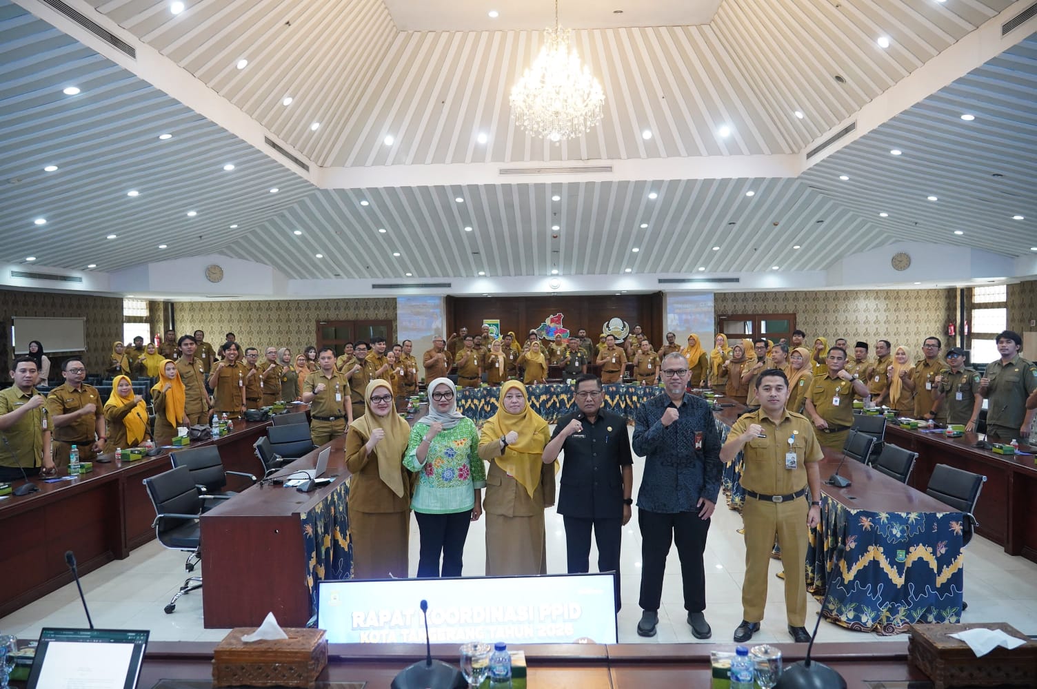 Rapat Koordinasi (Rakor) Pejabat Pengelola Informasi dan Dokumentasi (PPID) di Pusat Pemerintahan (Puspem) Kota Tangerang.