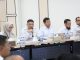 Sekretaris Daerah Pemprov Banten, Deden Apriandhi bersama Kepala Satuan Tugas Koordinasi dan Supervisi (Korsup) Wilayah II Direktorat Korsup KPK, Arif Nurcahyo.