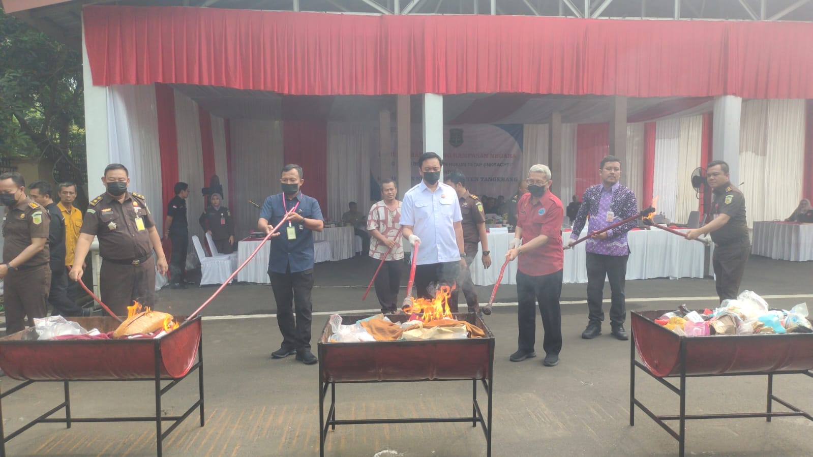 Kejari Kabupaten Tangerang musnahkan barang bukti Narkoba.