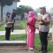 Kapolresta Tangerang bersama jajarannya saat ziarah di TMP Bahagia.