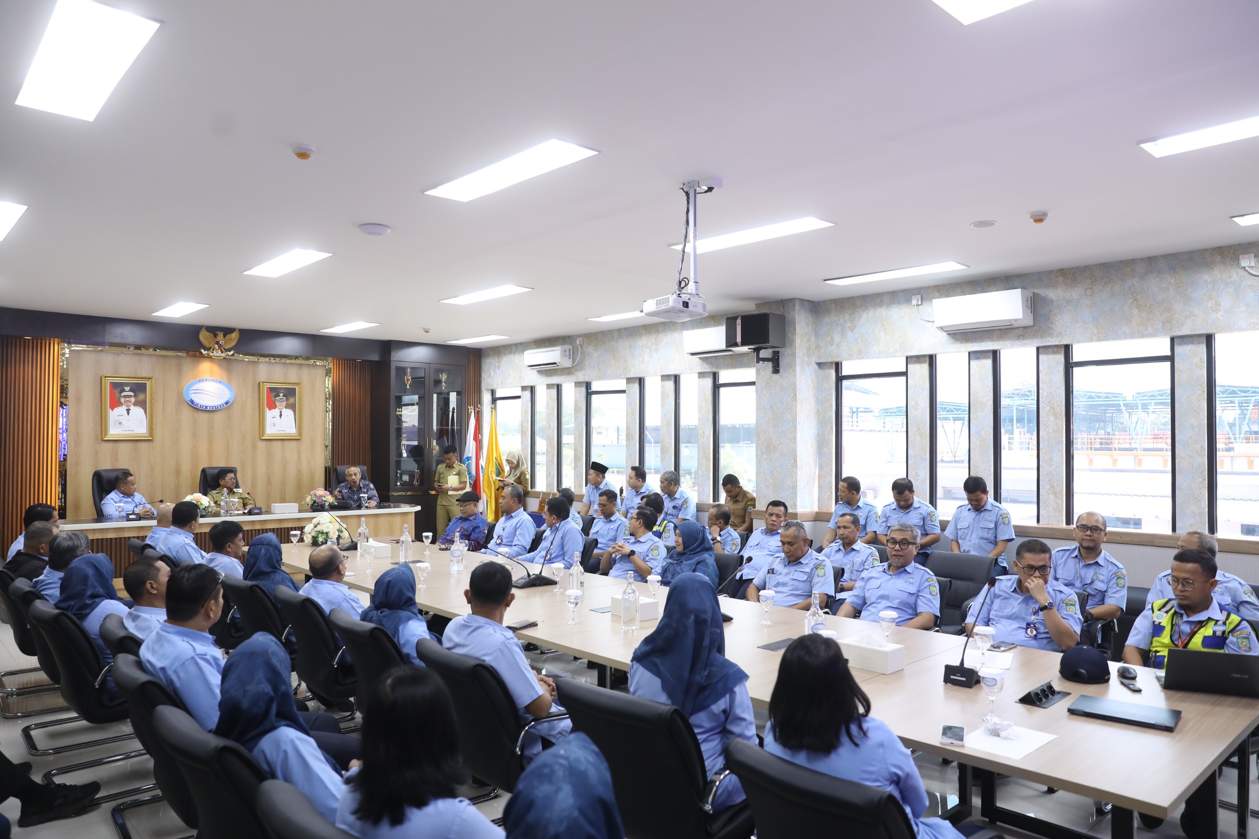 Kegiatan Perumdam Tirta Benteng Kota Tangerang Kolaborasi dengan LST FMIPA UI.