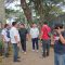 Polisi saat mendatangi lokasi curanmor bersenjata api di citra raya.