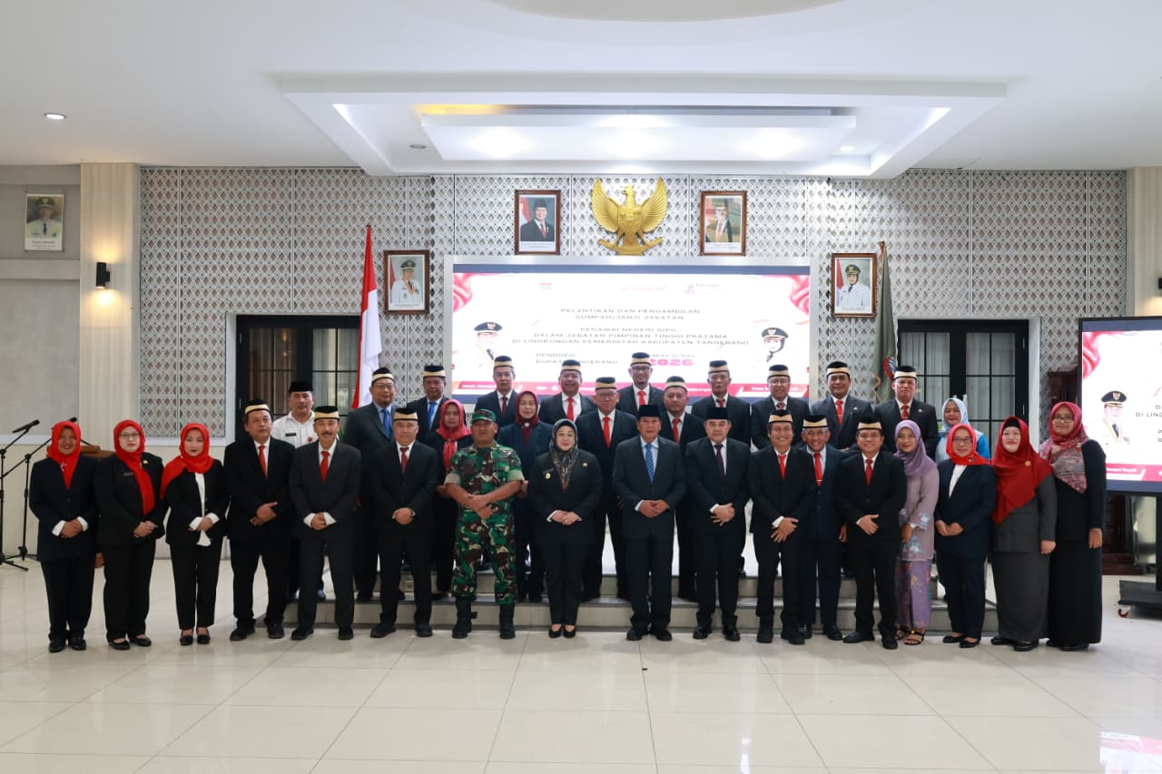 Kegiatan Pelantikan 6 Pejabat Eselon II Pemkab Tangerang.