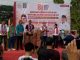 Rano Alfath bersama sang istri, Hj. Ferryka Budiastreani dan Politisi PKB Ustur Ubadi, Iqrar Risyad, Muhamad Rapiudin Akbar.