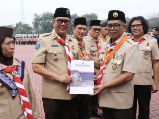 Maryono Terima Lencana Dharma Bakti, Ajak Pramuka Terus Berkarya dan Peduli Sesama