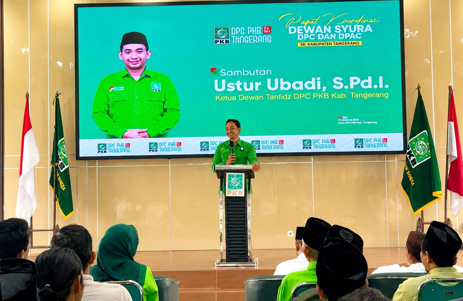 Ustur Ubadi Ketua DPC PKB Kabupaten Tangerang.