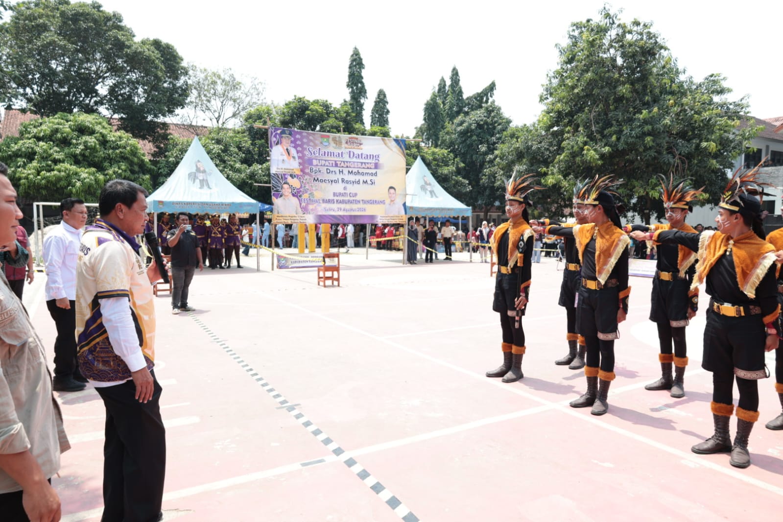 Festival Baris-Berbaris Kabupaten Tangerang di SMAN 6 Kabupaten Tangerang.