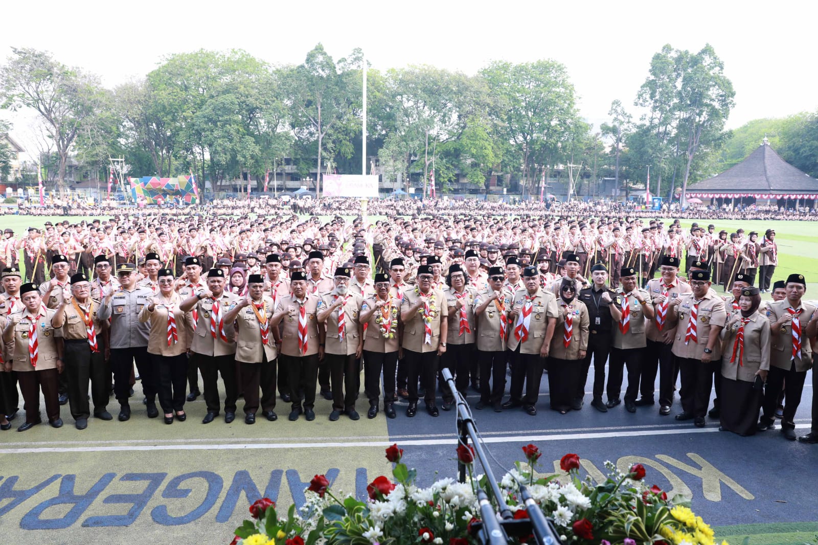 Apel Hari Pramuka ke-65 di Kota Tangerang.