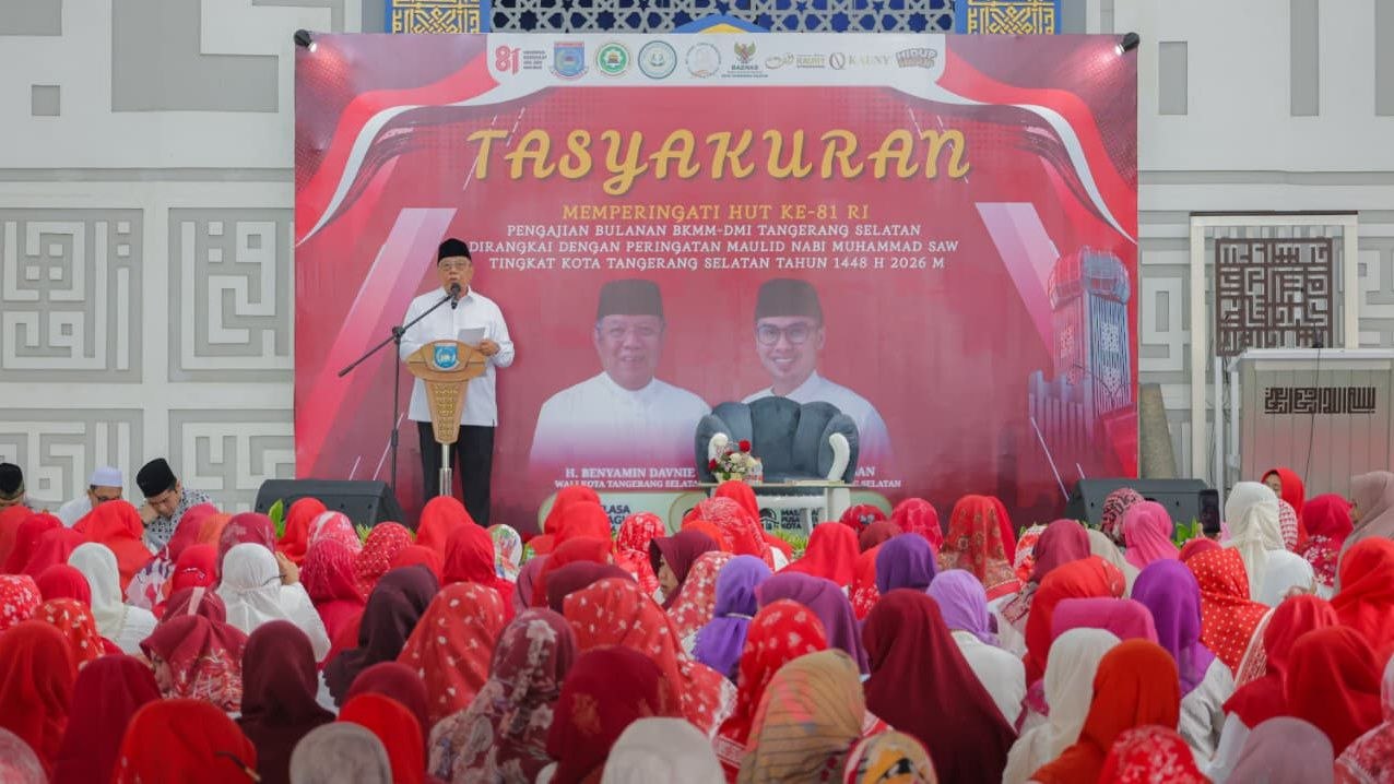 Tasyakuran memperingati HUT ke-81 RI di Pemkot Tangsel.