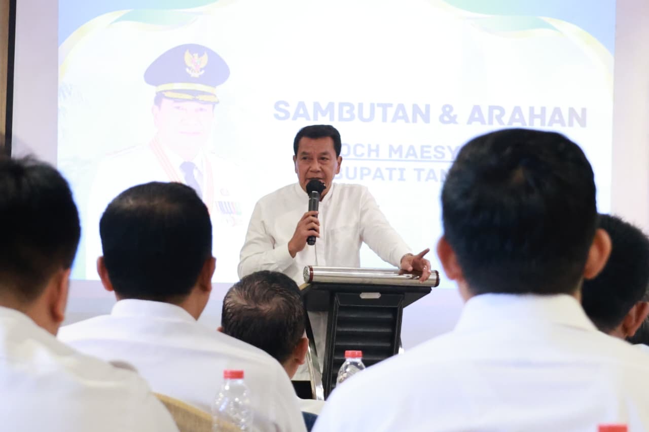 Bupati Maesyal saat membuka Kongres DPK-IKAPTK Kabupaten Tangerang.