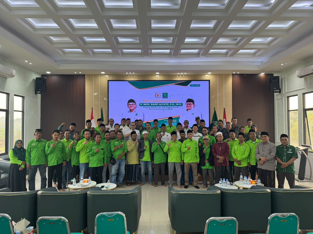 Sosialisasi Empat Pilar Rano Alfath bersama Kader PKB Kabupaten Tangerang.