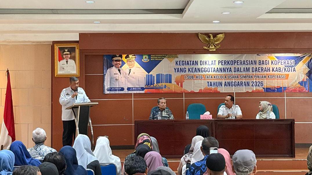 Kegiatan Diklat Perkoperasian dengan Sub Kegiatan Tata Kelola Usaha Simpan Pinjam yang diselenggarakan Dinas PerindagkopUKM Kota Tangerang.