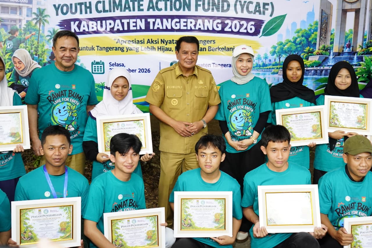 Bupati Maesyal, Sekda Soma bersama 12 Kelompok Pemuda Lolos Hibah YCAF.